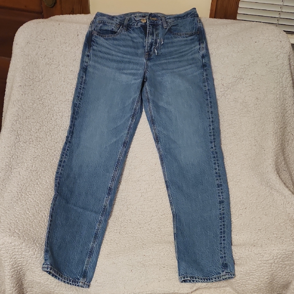 American Eagle Outfitters Light Blue Straight Leg Jeans